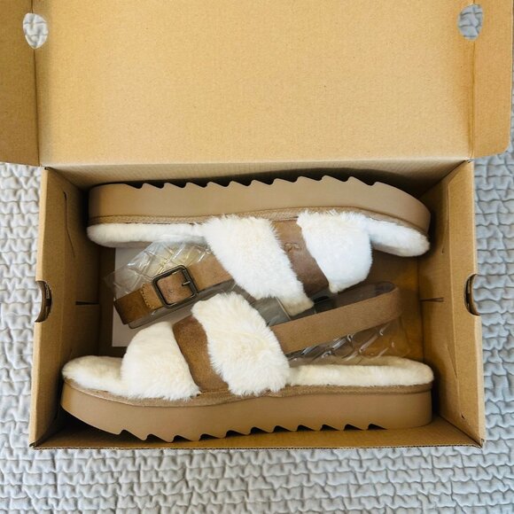 Koolaburra by UGG Women’s Fuzz’d Out Sandals – Size 12 NEW w/Box - Picture 2 of 8